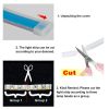 60cm LED DRL Headlight Hood Strip Lights Yellow Sequential Turn Signal Lamp