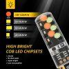 1set T10 W5w RGB LED Bulb Remote Control COB Lamp Car Interior Lighting Reading Wedge Dome Trunk License Plate Light 12V
