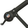 Hanging Parasol with LED Lighting 118.1" Sand Metal Pole