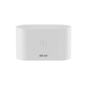 Perfume Humidifier; Ultrasonic air Humidifier With LED Lighting; Simulation Colorful Flame Fragrance Machine; USB Small Househol (Color: White)