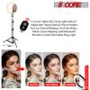 8" / 10" LED TIK Tok Ring Light with Tripod Stand Phone Holder Ringlight Stand for Makeup Tiktok Live Zoom Halo Light 5 Core RL8/ RL10
