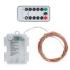 2Pcs LED String Lights 100LED Beads 32.8FT Copper Fairy Lights