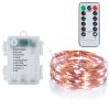 2Pcs LED String Lights 100LED Beads 32.8FT Copper Fairy Lights