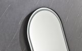 39in. W x 26in. H Oversized Rectangular Framed LED Mirror Anti-Fog Dimmable Wall Mount Bathroom Vanity Mirror Wall Mirror Kit For Gym And Dance Studio