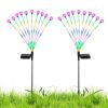 2Pcs Solar Firefly Lights Swaying Decorative Pathway Stake Lamp IP65 Waterproof Landscape Patio Yard Night Light